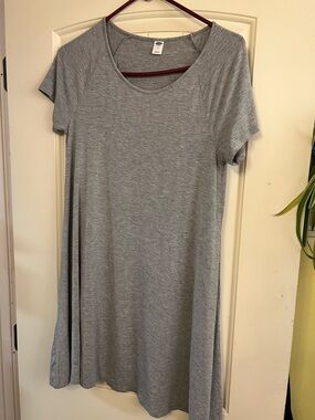 Casual Gray Swing Dress - Old Navy